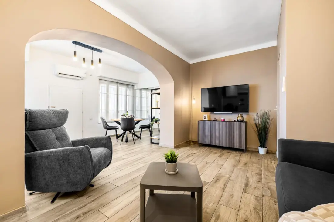 Ferienwohnung Charme De La Promenade, Meerblick -