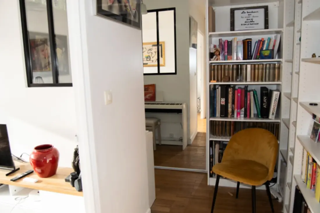 Rustig appartement dichtbij Du Marais, Balkon