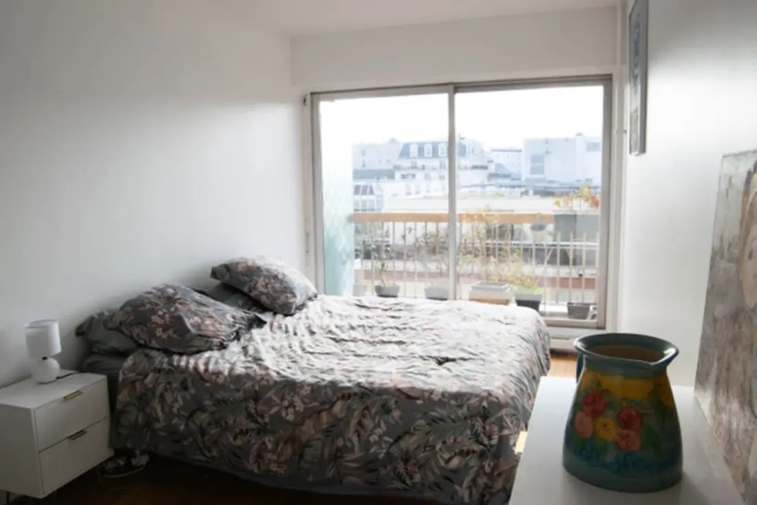Rustig appartement dichtbij Du Marais, Balkon