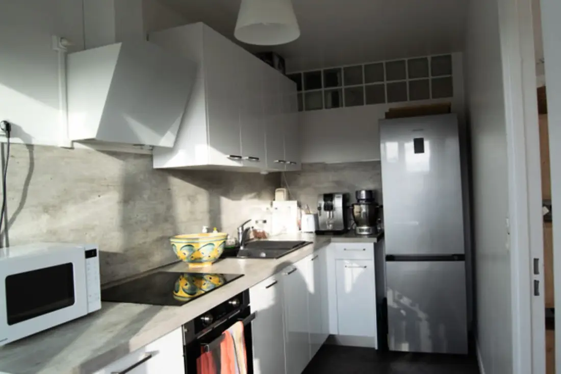 Rustig appartement dichtbij Du Marais, Balkon
