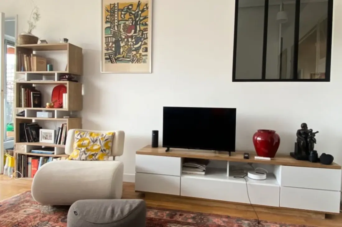 Rustig appartement dichtbij Du Marais, Balkon
