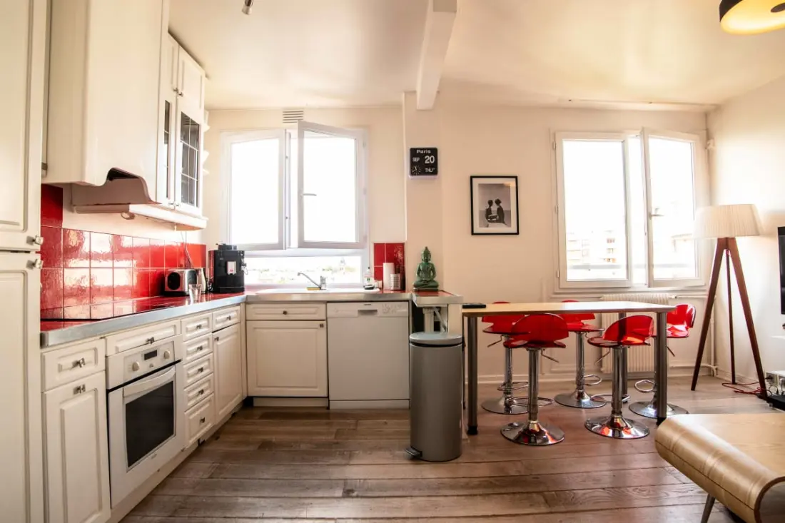 Ruim appartement in de buurt van Father Lachaise