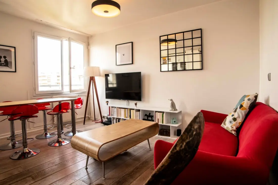 Ruim appartement in de buurt van Father Lachaise
