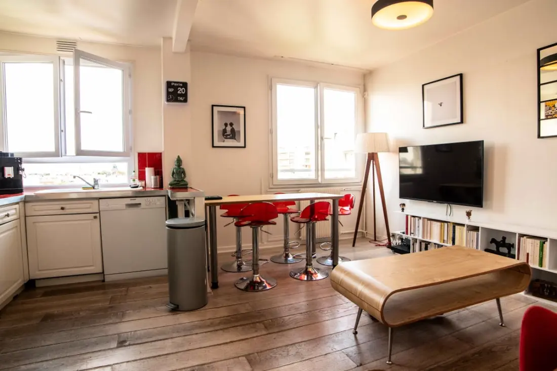 Ruim appartement in de buurt van Father Lachaise