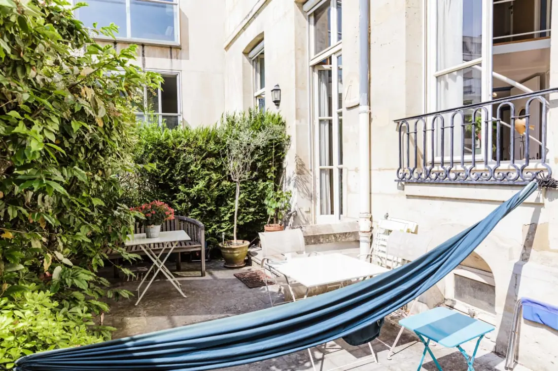 Appartement met tuin dichtbij de Luxemburgse tuinen