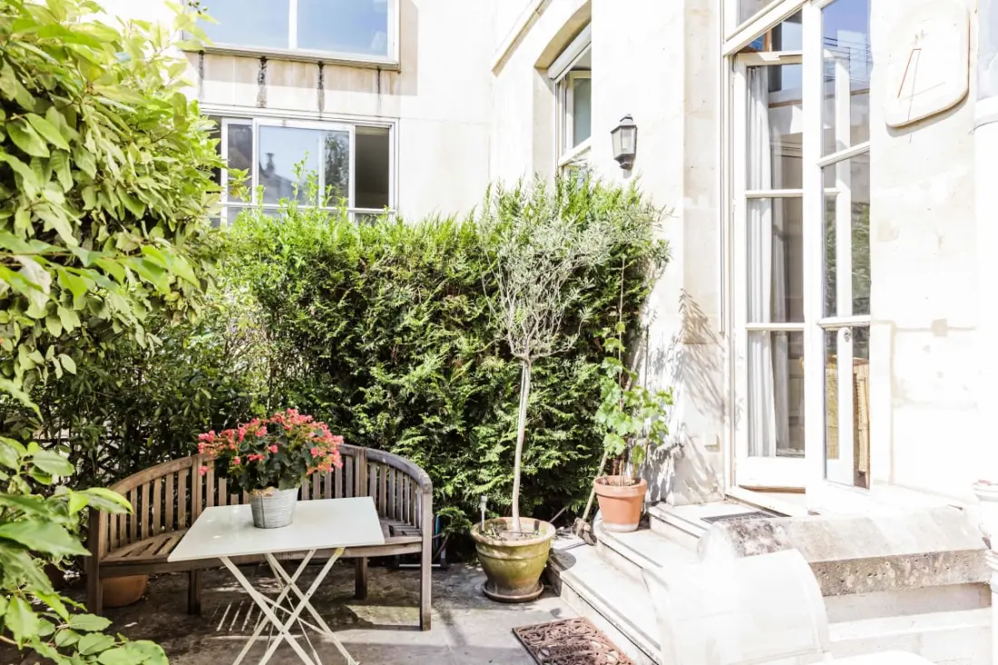 Appartement met tuin dichtbij de Luxemburgse tuinen