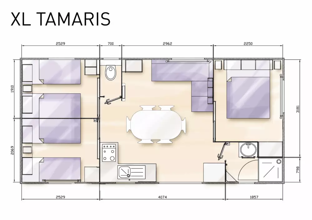 Blomster Camping Cap Finistère Tætning