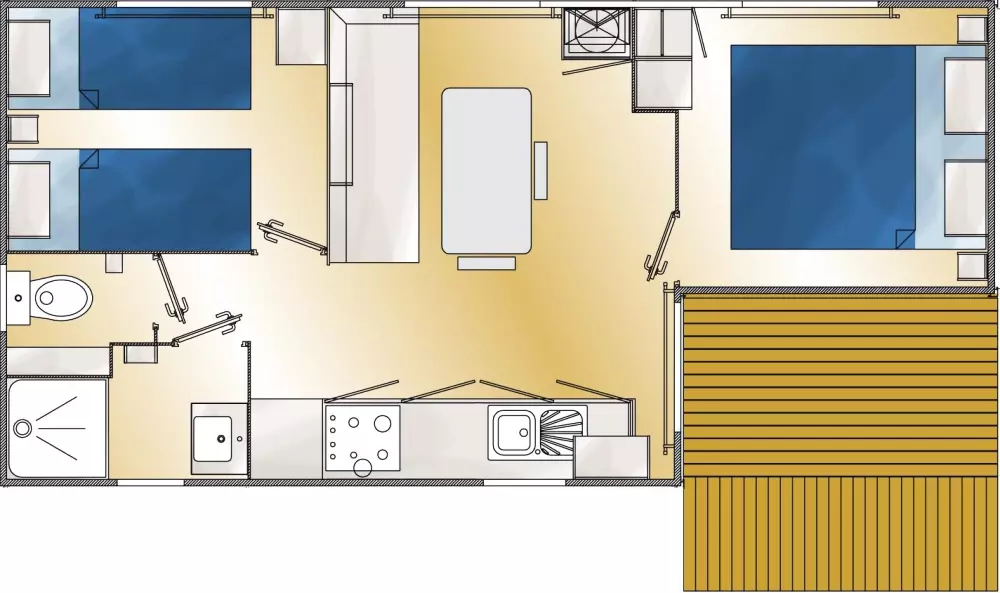 Blomster Camping Cap Finistère Tætning