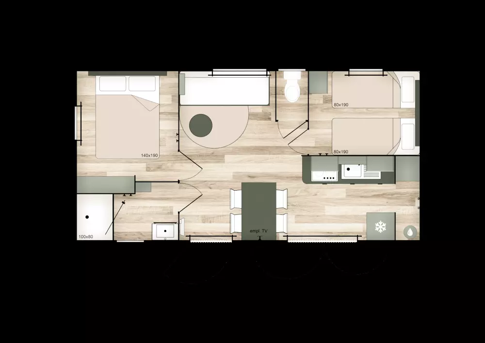 Campingplads maeva Getaways Les Hauts de Port Blanc