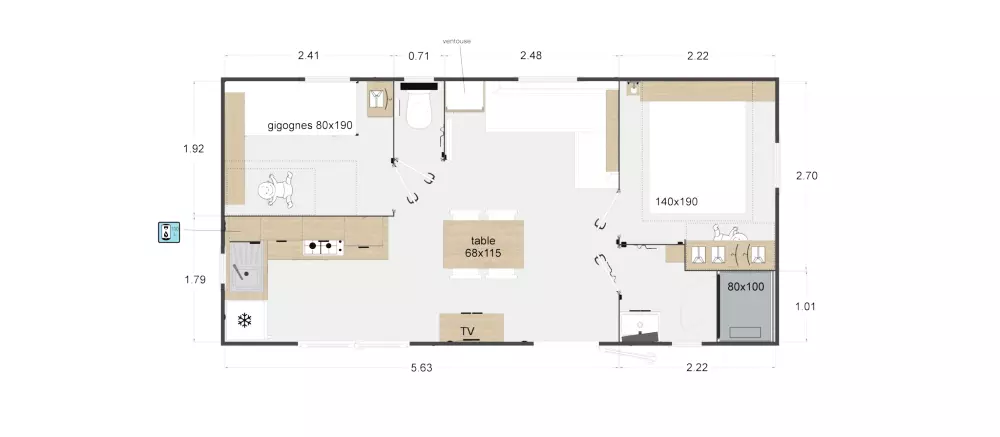 Campingplads maeva Getaways Les Hauts de Port Blanc