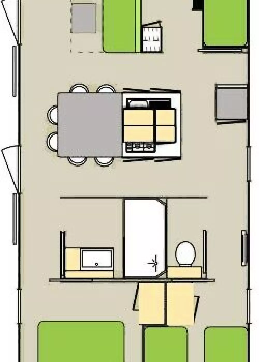 Camping Paradis les 2 er ude af stand.