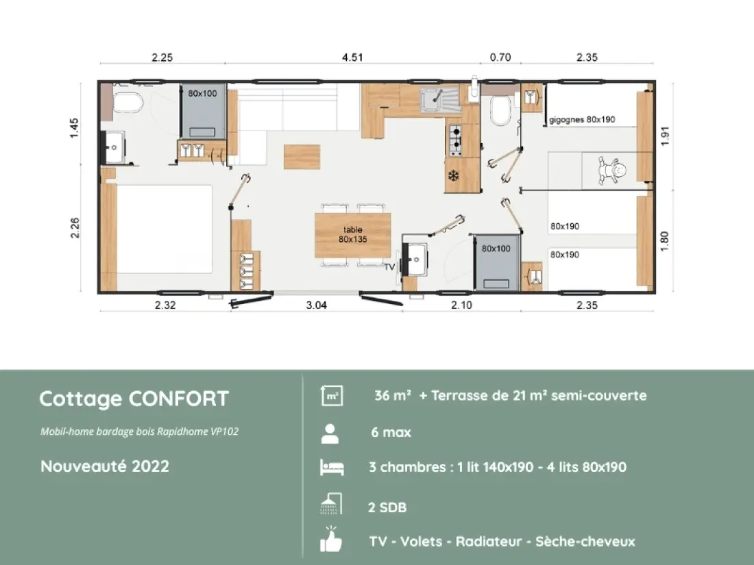 Camping maeva Respire Domaine de Mesqueau 4 Sterren★★★★