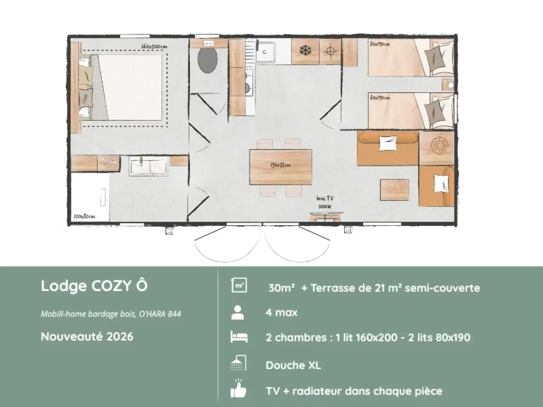Camping maeva Respire Domaine de Mesqueau 4 Sterren★★★★