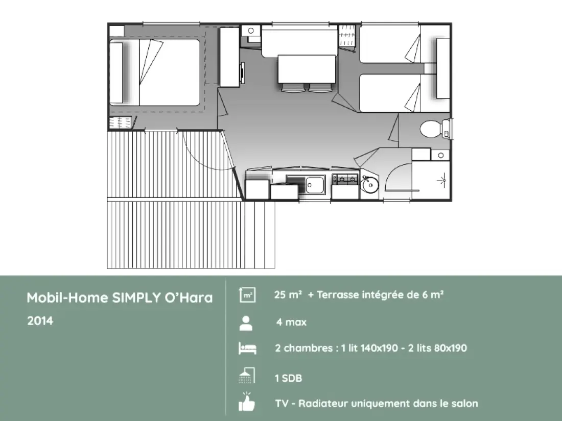 Camping maeva Respire Domaine de Mesqueau 4 Sterren★★★★