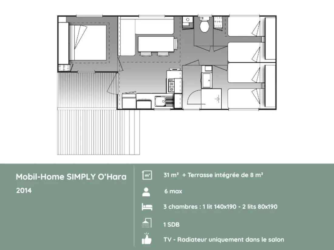 Camping maeva Respire Domaine de Mesqueau 4 Sterren★★★★