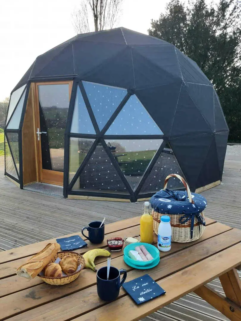 Gîte de France Dome "la vue éoilée" mit Frühstück