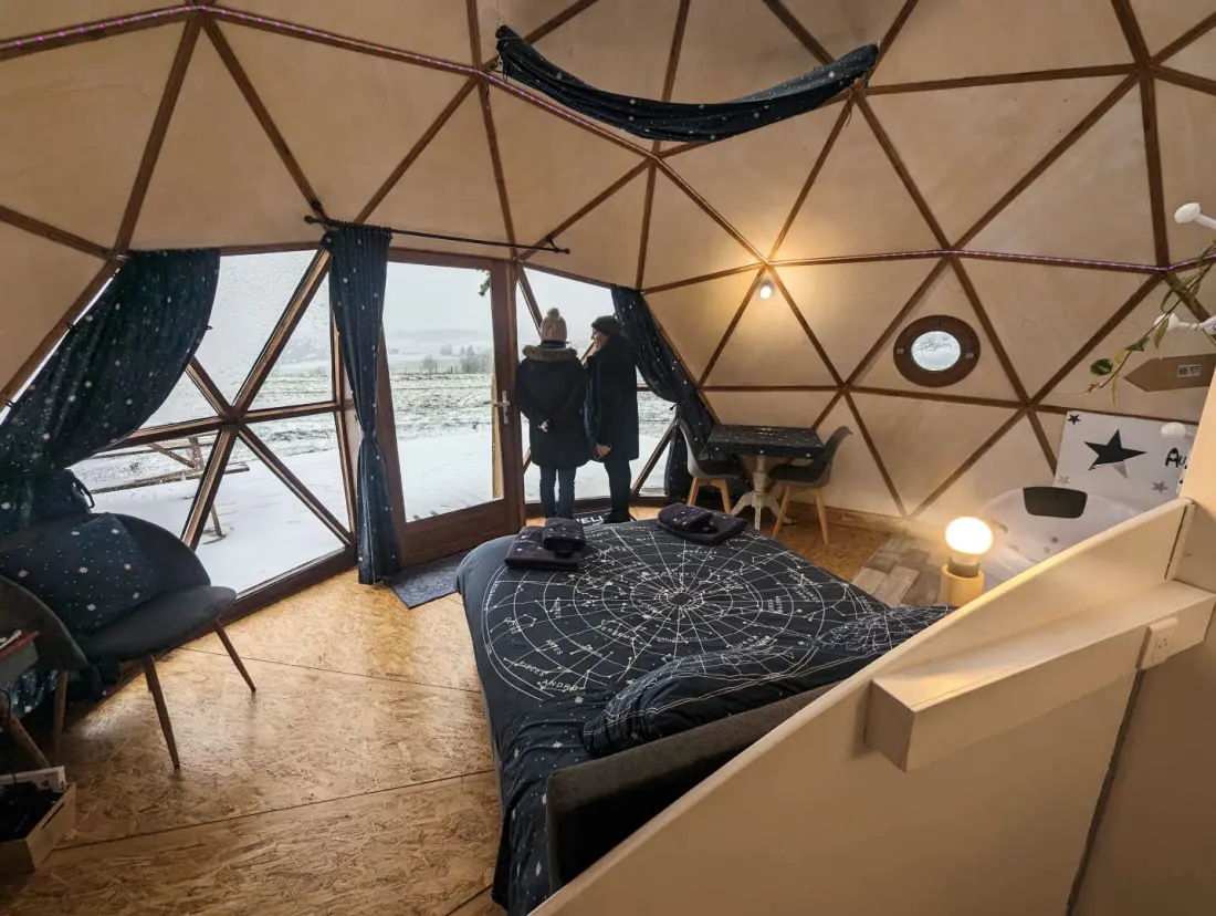 Gîte de France Dome "la vue éoilée" mit Frühstück