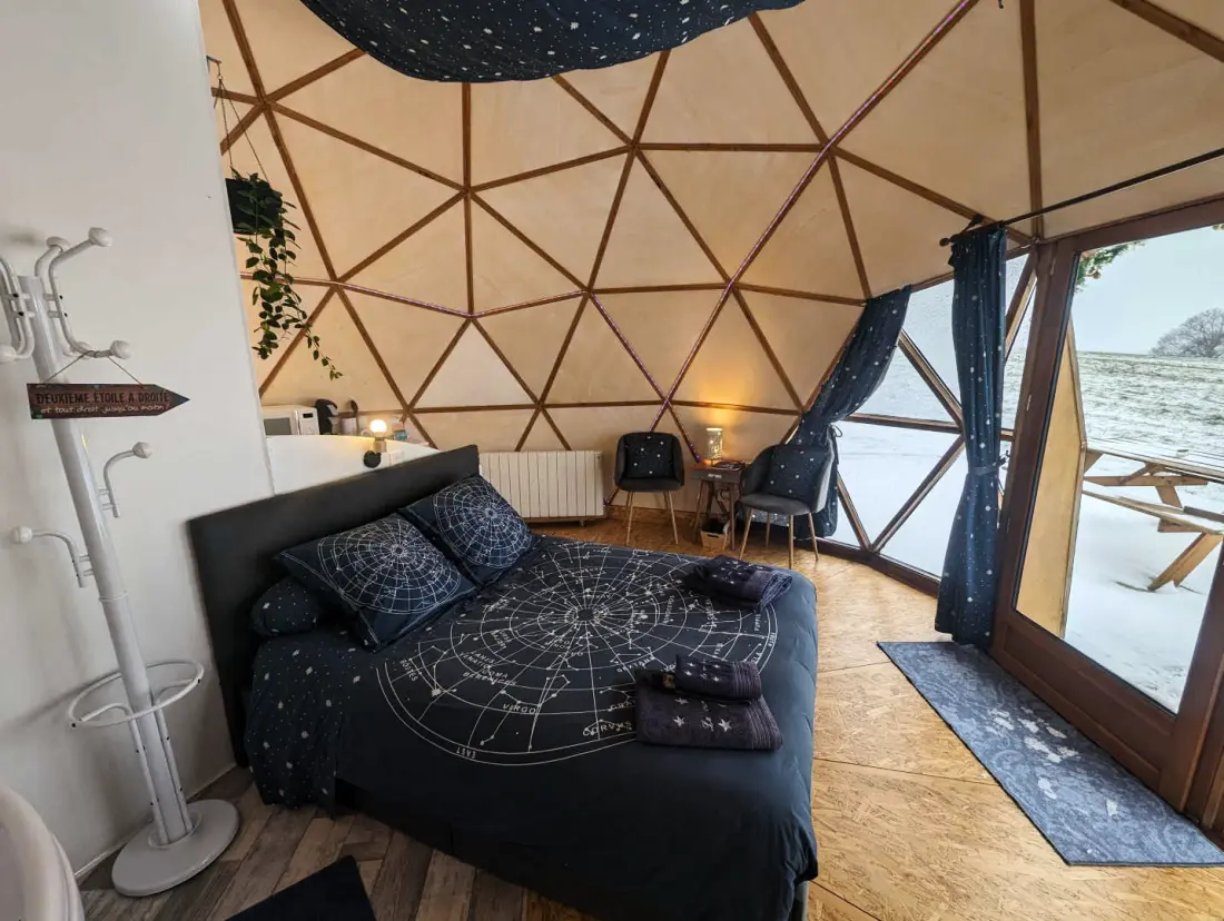 Gîte de France Dome "la vue éoilée" mit Frühstück