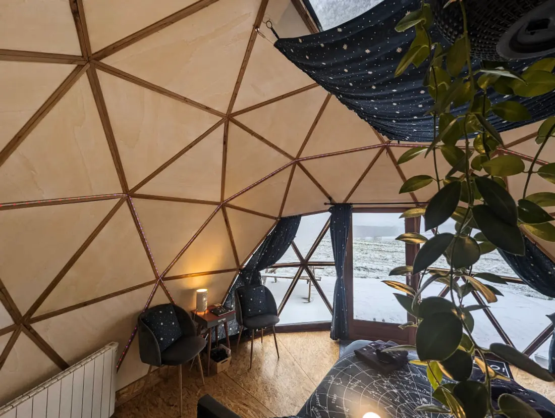Gîte de France Dome "la vue éoilée" mit Frühstück