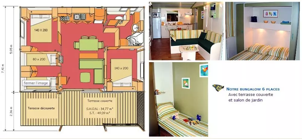 Campsite maeva Getaways Benista Útvonalterv