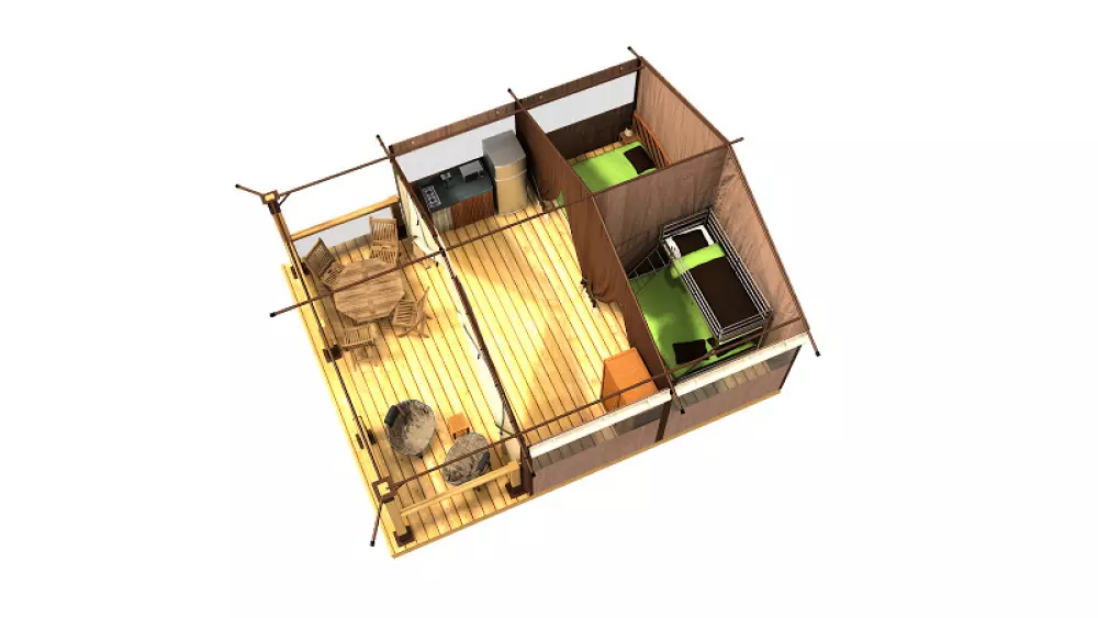 Campsite maeva Getaways Benista Útvonalterv