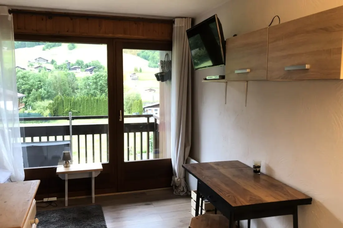 Családi stúdió, közel a Praz-sur-Arly lejtőihez