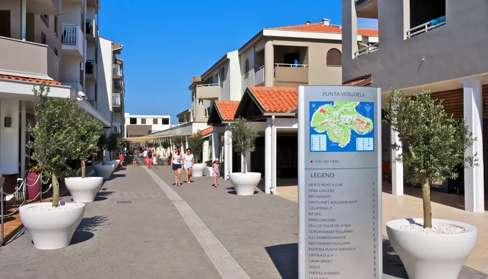 Apartmanok Arena Park Plaza Verudela Útvonalterv