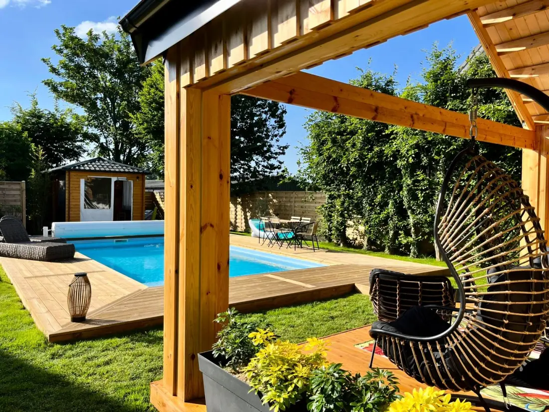 Gîte de France Gîtes de france® - a magas gyöngyfák háza - medence és spa 3 fül