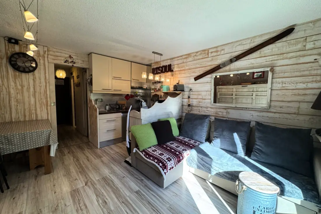 Résidence Studio Rénové 5 Pers - Avec Balcon - Les Clématites - Risoul 1850