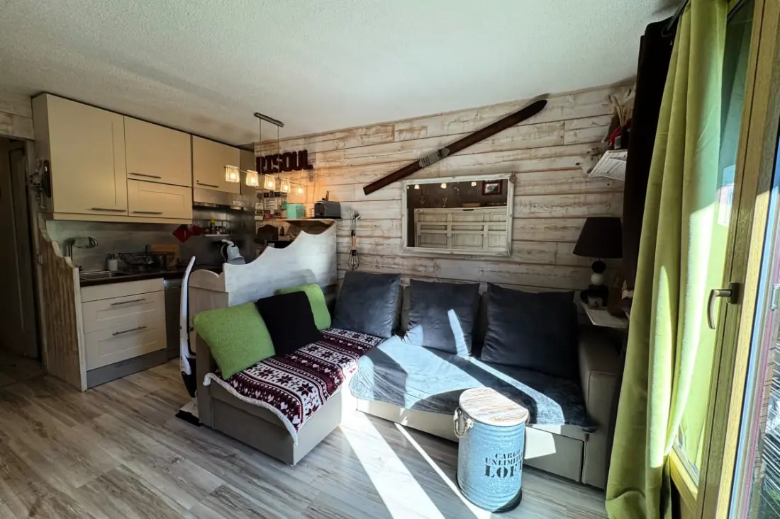 Résidence Studio Rénové 5 Pers - Avec Balcon - Les Clématites - Risoul 1850