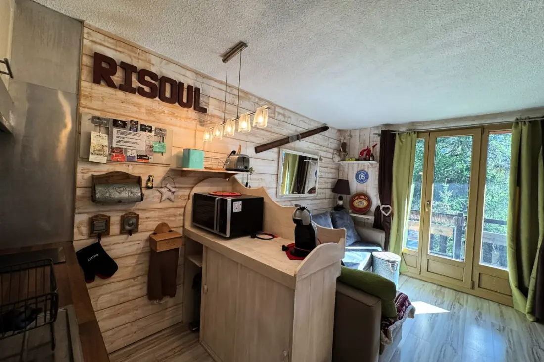 Résidence Studio Rénové 5 Pers - Avec Balcon - Les Clématites - Risoul 1850