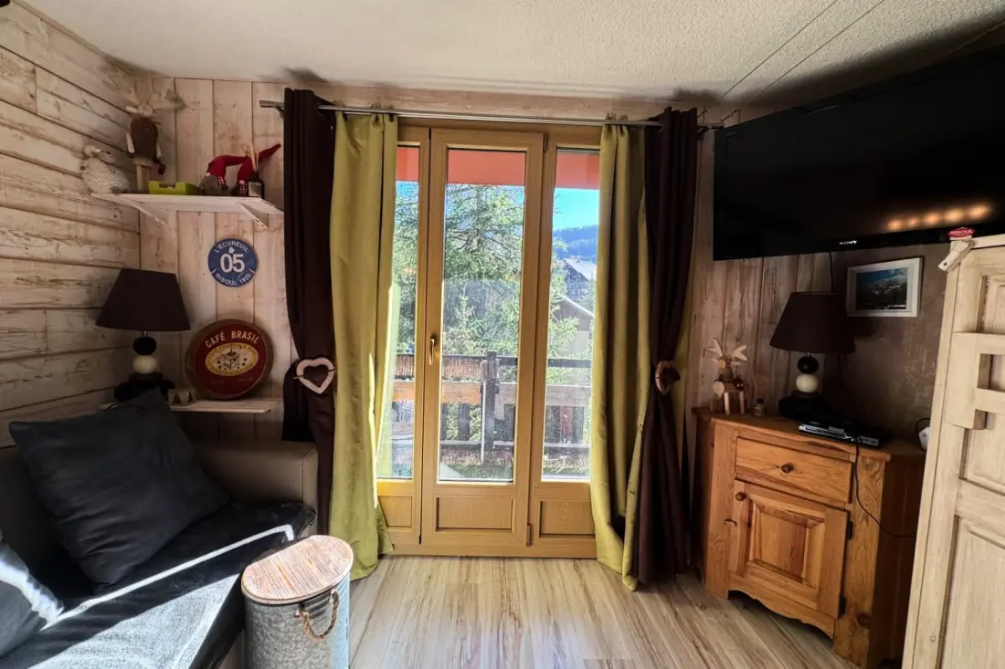 Résidence Studio Rénové 5 Pers - Avec Balcon - Les Clématites - Risoul 1850