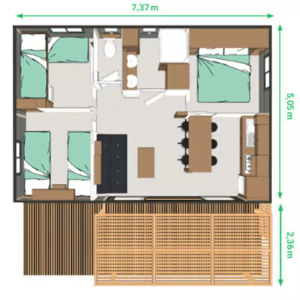 Camping Paradis la Pointe de Roscoff3 Sterne★★★