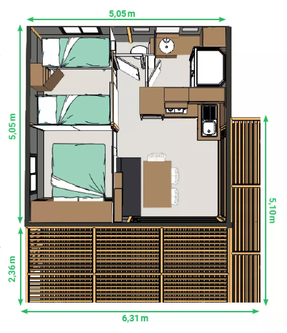 Camping Paradis la Pointe de Roscoff3 Sterne★★★
