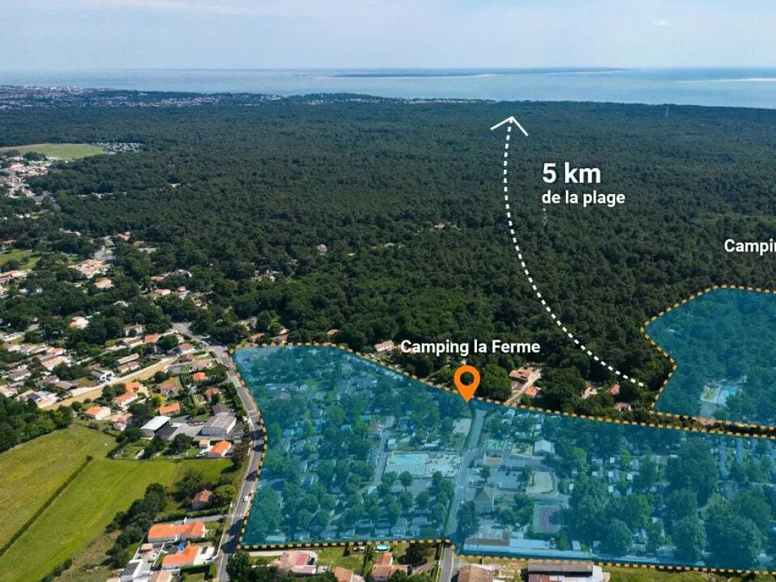 Campsite La Ferme Saint Augustin - az Ocean Mobilhomes Útvonalterv