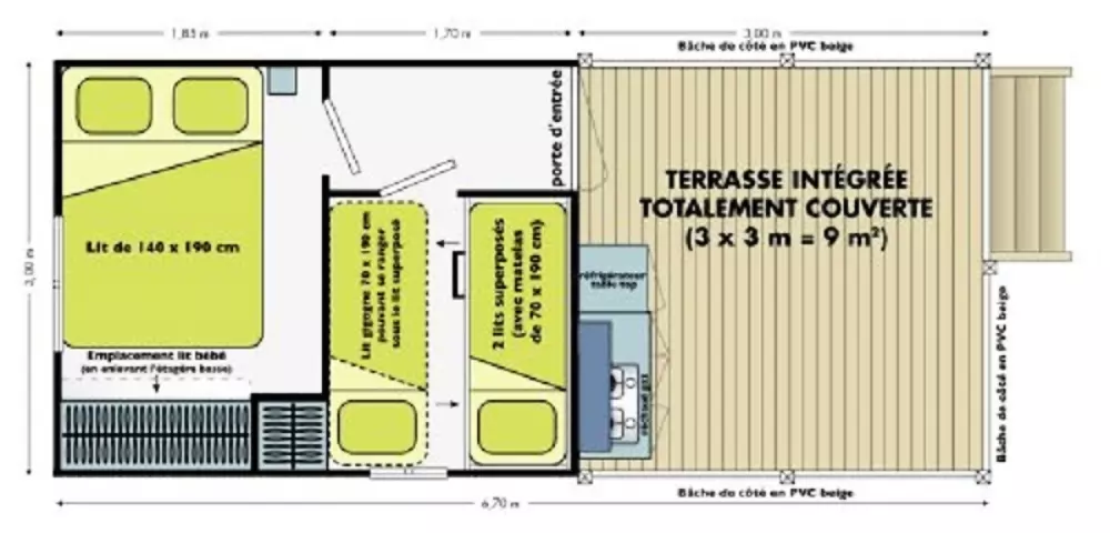 Camping Ushuaïa Villages - La Presqu'Ile 2 Sterren★★