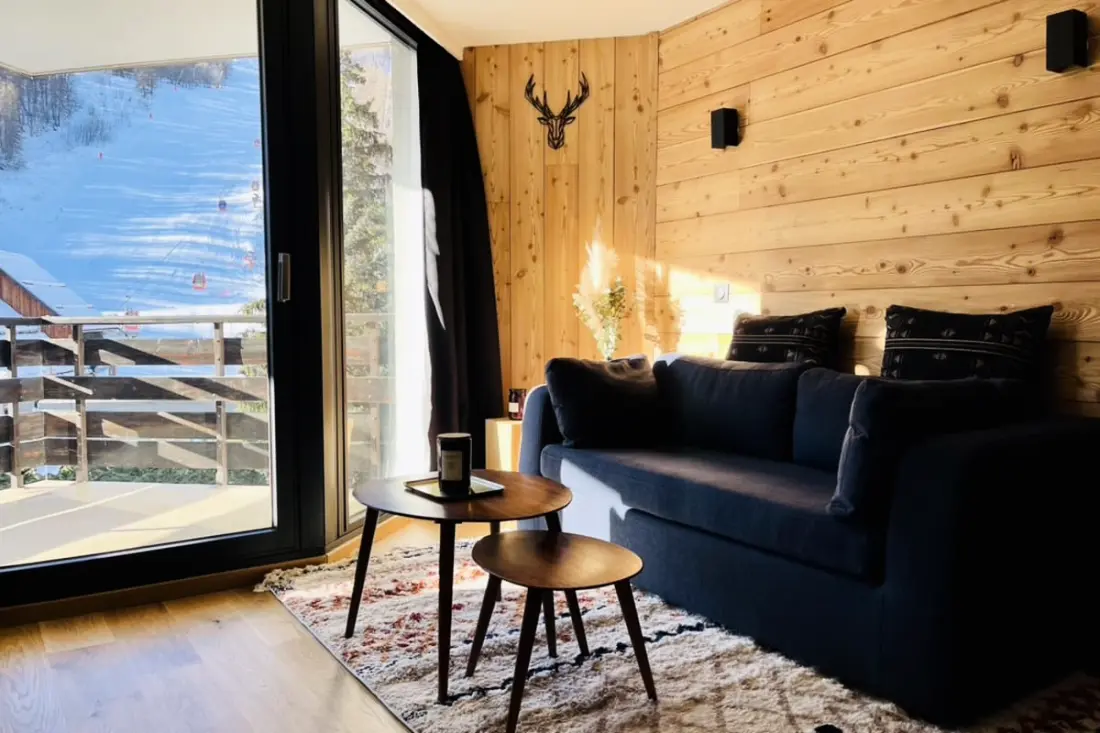 Serre-Chevalier: taras studyjny u podnóża stoków