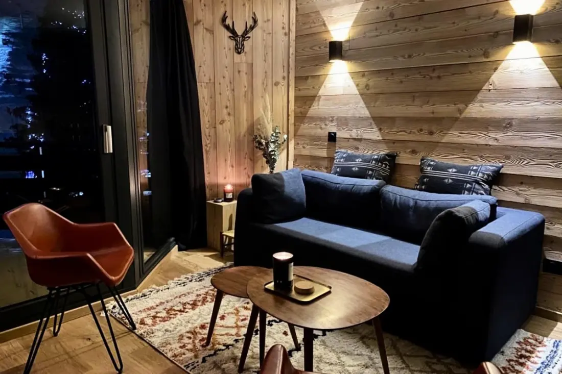 Serre-Chevalier: taras studyjny u podnóża stoków