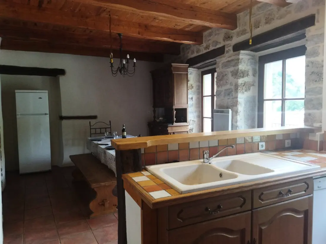 Gite de France Ggt075 - gîte de france 3 Ohren 10 Personen in Saint chely du tarn 3 Ohren