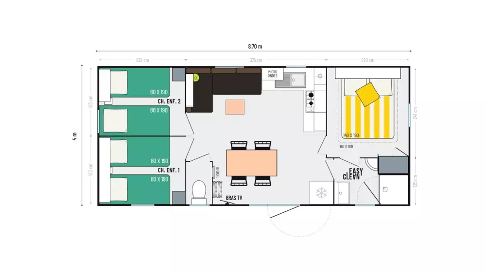 Camping Paradis Domaine de Bellevue3 Sterren★★★