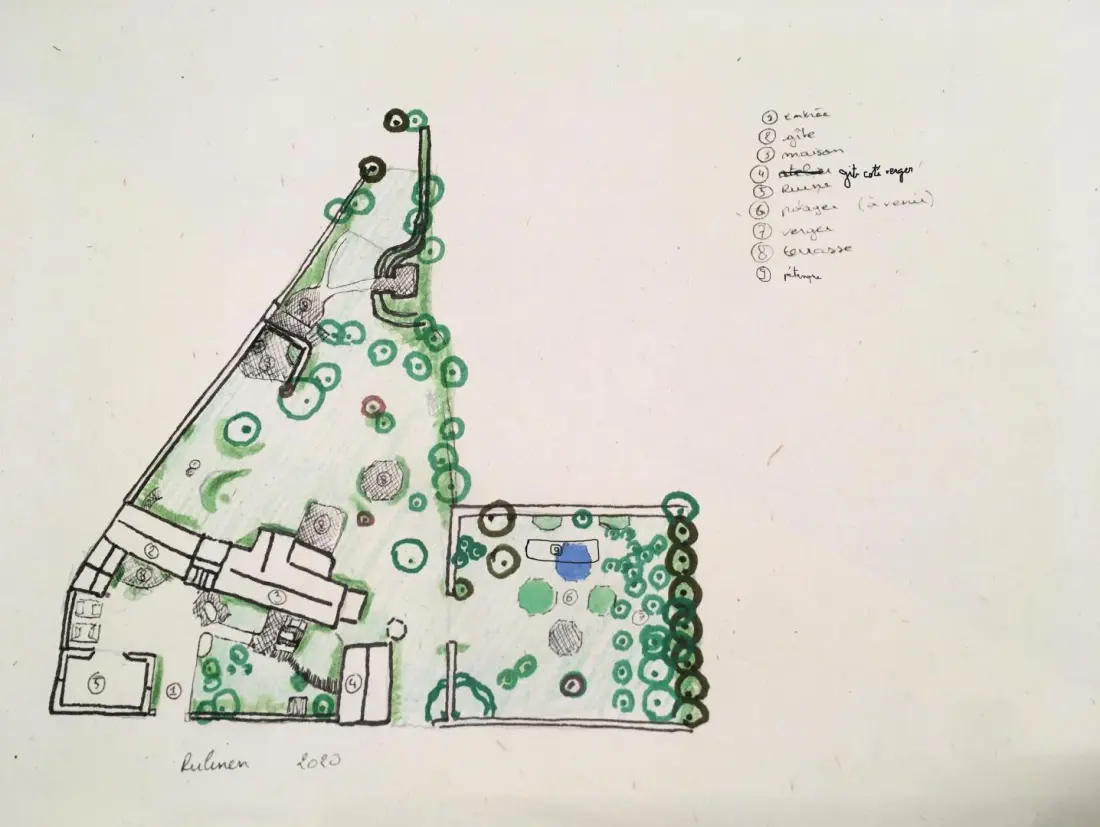 Gîte de France De rulinen – 4-Ähren-Obstgartenseite