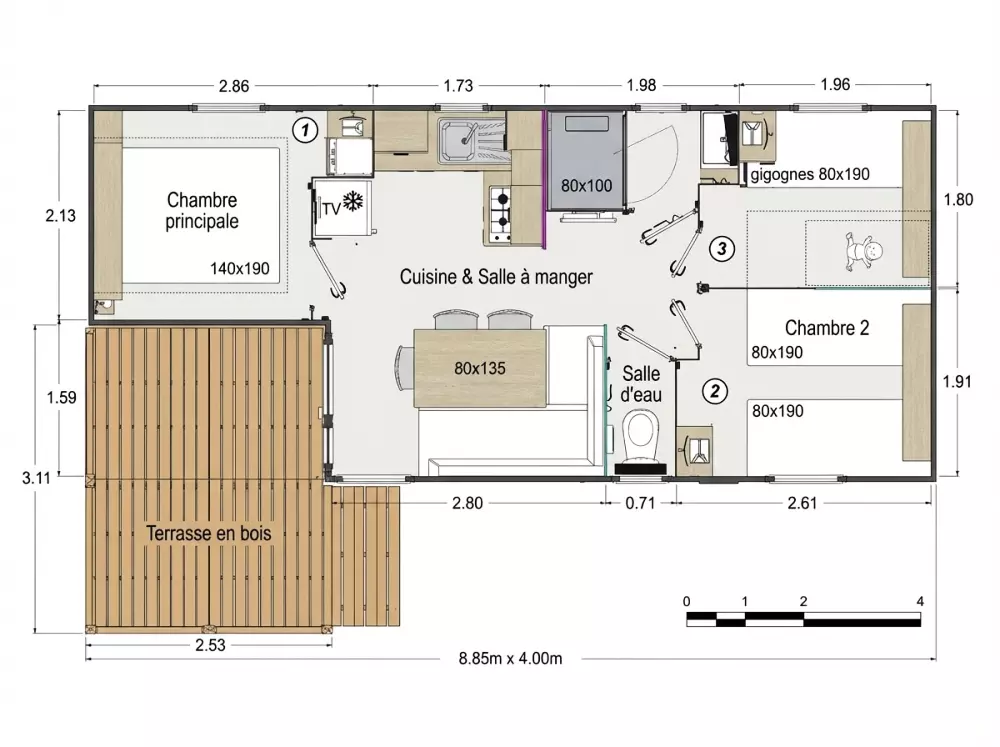 Camping Les Rives du lac Cantalès 3 étoiles★★★