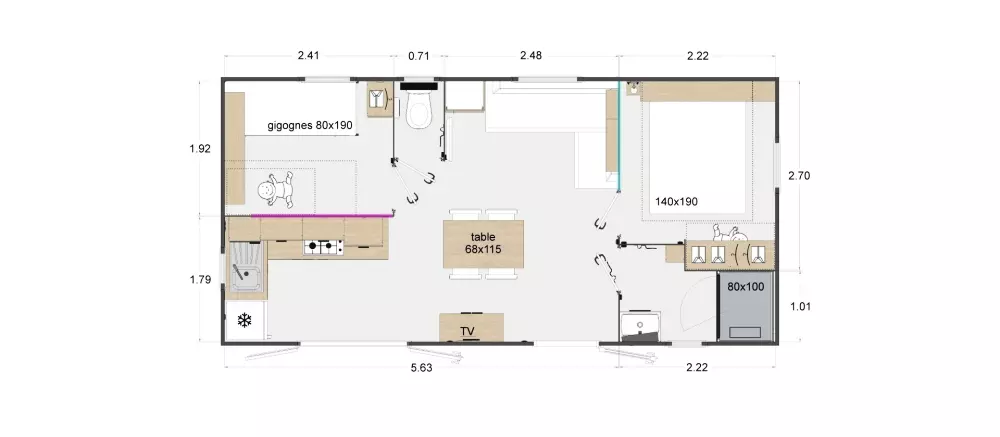 Camping maeva Escapades La Parée du Both 3 Stjerner★★★