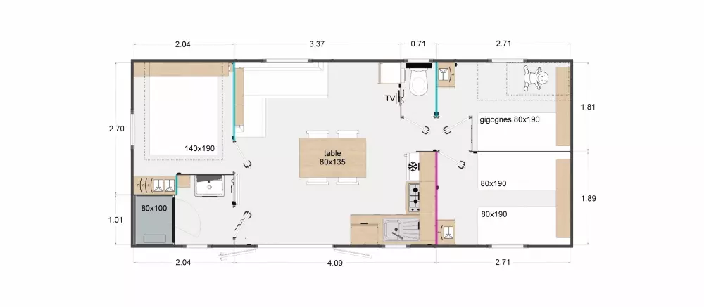 Camping maeva Escapades La Parée du Both 3 Stjerner★★★