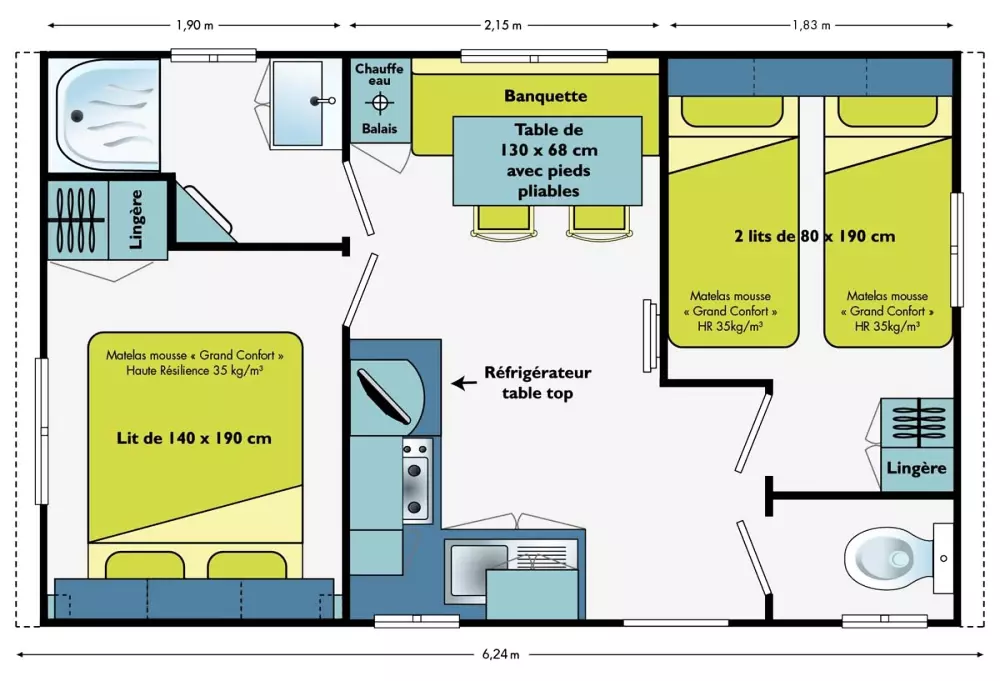 Camping des Bains 3 Gwiazdy★★★ 3 Gwiazdy★★★ 3 Gwiazdy★★★