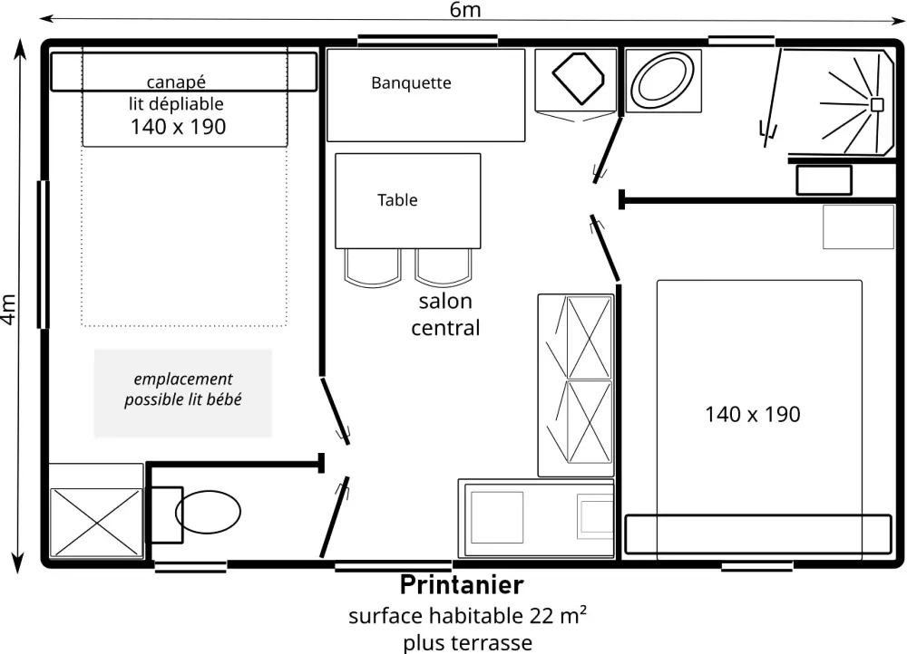 Campingplatz Le Both d'Orouët 3 Sterne★★★