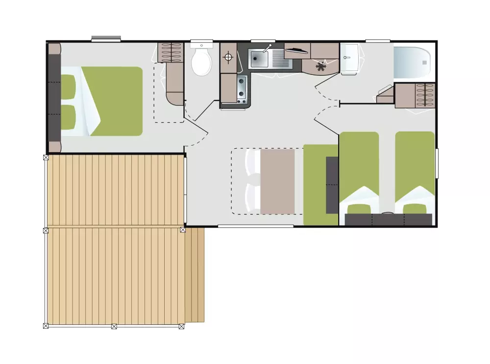 Blomster Camping L'Abri-Côtier Tæt på