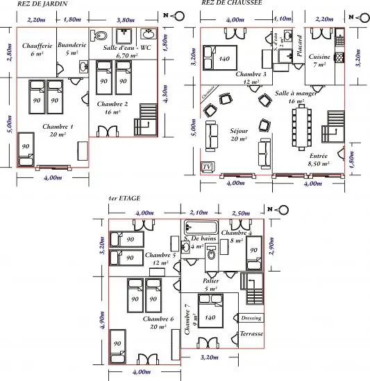 Gîte de France Gîtes de france® - villa 3 füles zöld radius