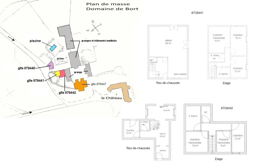 Gîte de France De staak en de volière met 3 oren