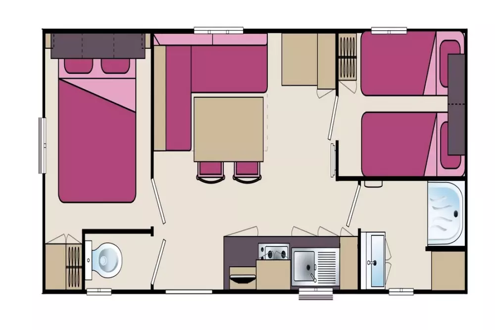 Camping maeva Escapades Les Étangs Mina 3 Sterren★★★